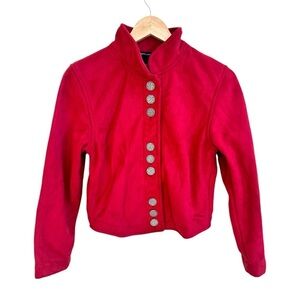 County Clothing Company Vintage 90s Red Suede Fleece Lined Womens Size S Western